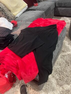 Terra & Sky Black High-Rise Stretch Leggings